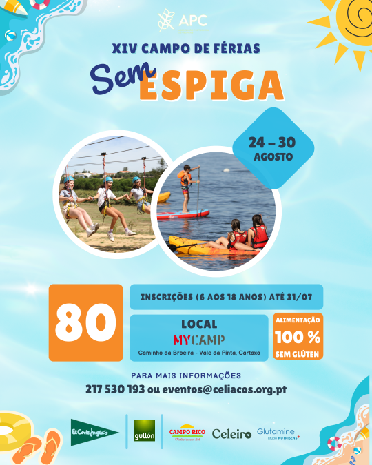 O XIV Campo de Férias Sem Espiga será de 24 a 30 de agosto, no MyCamp!